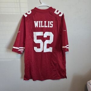 49er Willis NFL Red Jersey
